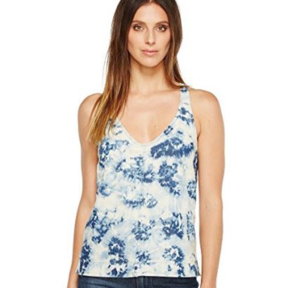 Calvin Klein Indigo Tie-Dye Racerback Tank Top M